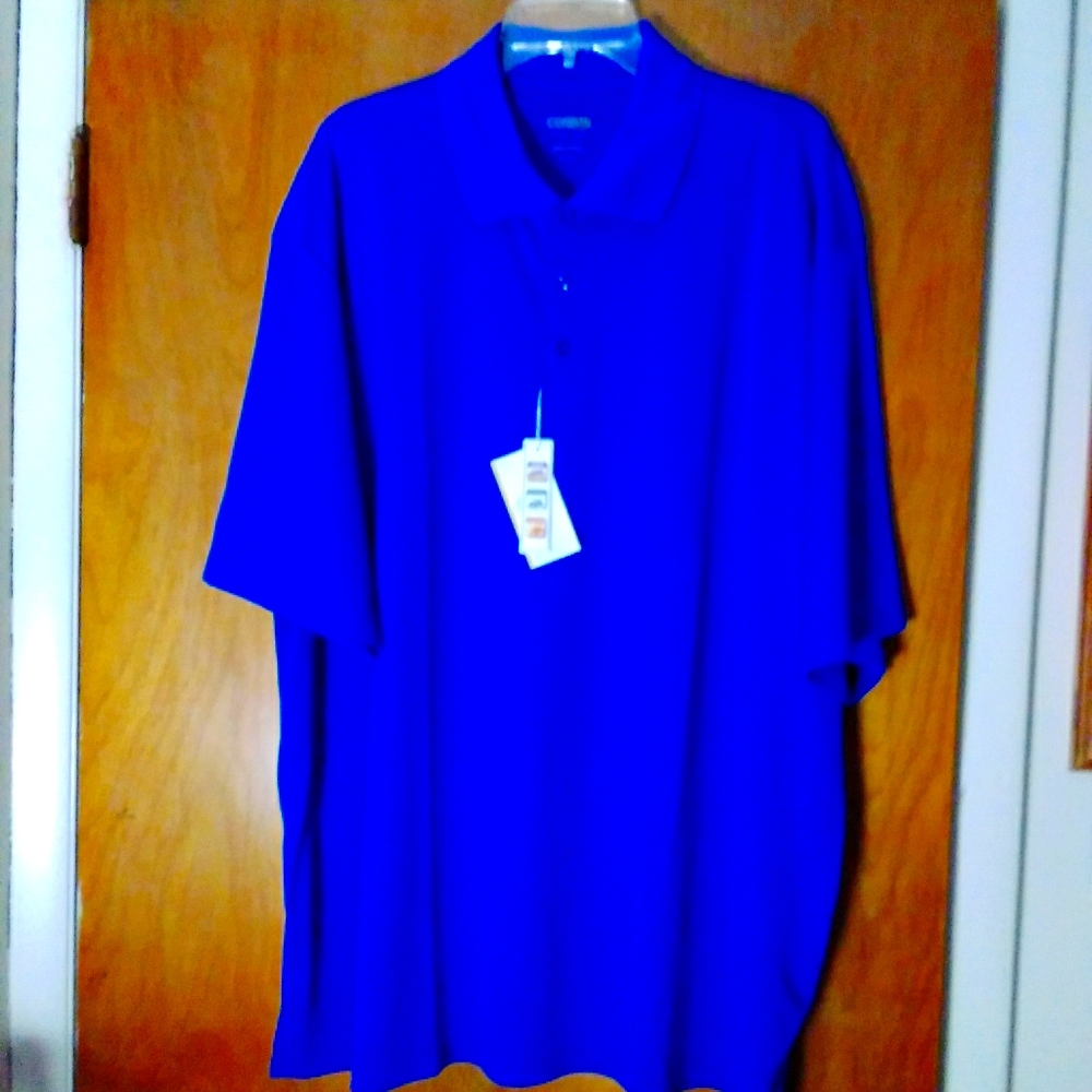 Core365 from North End UV Moisture Wicking Royal Blue Polo Shirt 4XL NWT